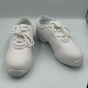 Capezio White Canvas Dance Sneakers Men’s Size 12 Split Sole Jazz Hip Hop Shoes